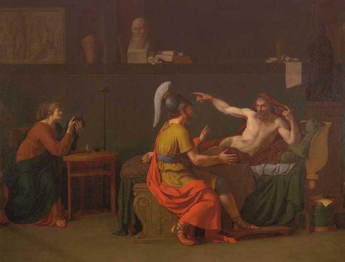 AUGUSTIN, Jacques-Jean-Baptiste Anaxagoras and Pericles France oil painting art